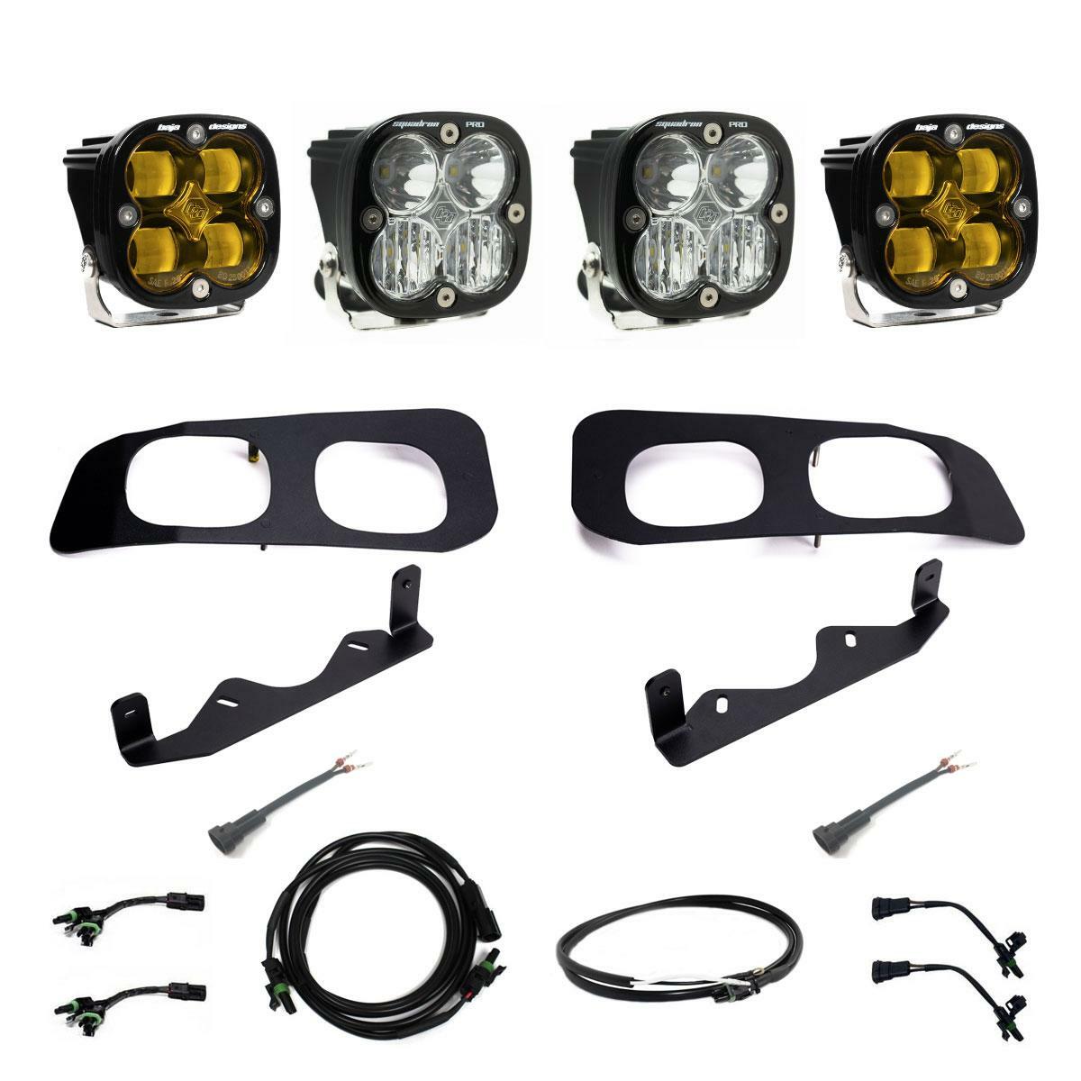 Baja Designs 448228UP Squadron SAE/Squadron Pro Dual Fog Pocket Light Kit