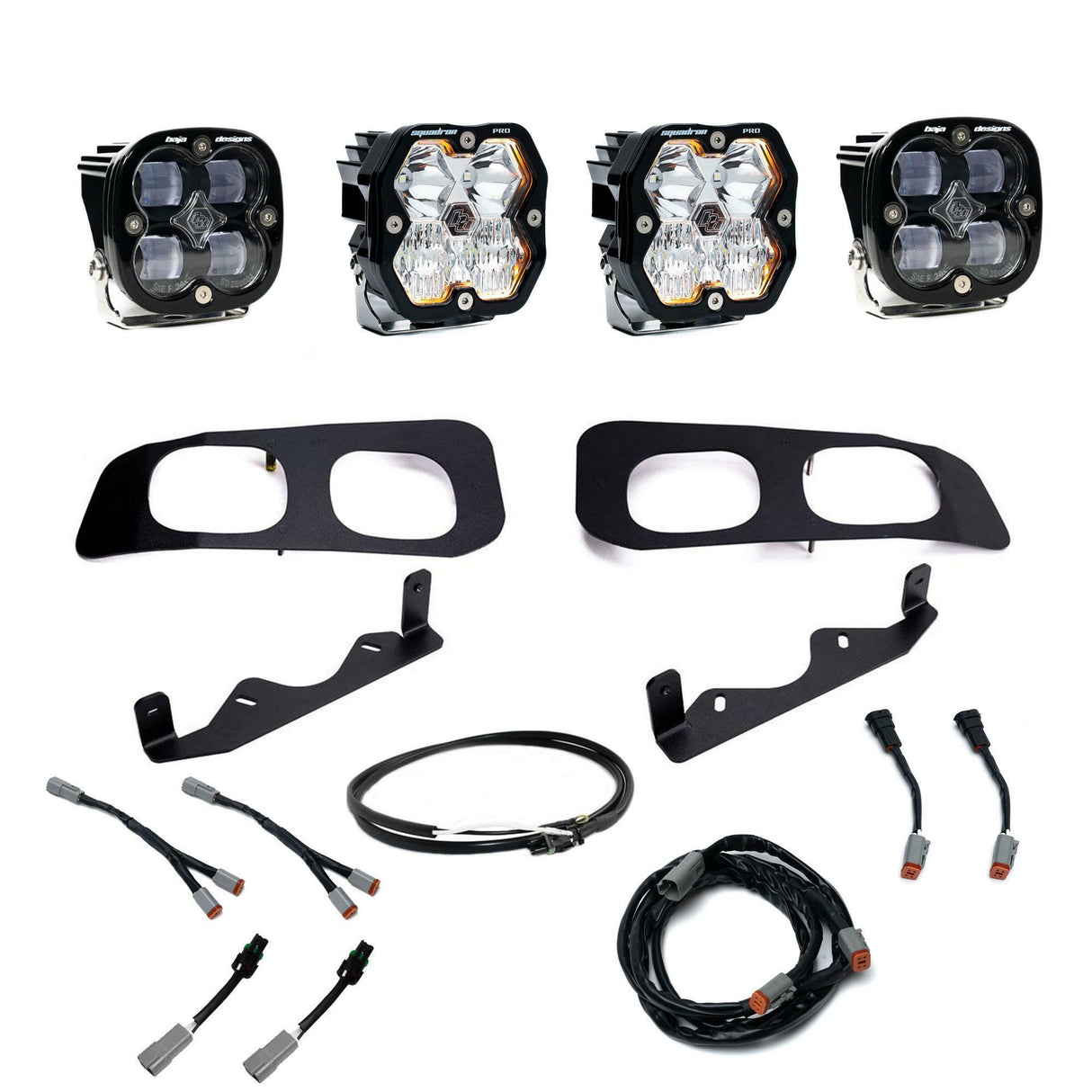 Baja Designs - 44-0033-UP Squadron 2.0 Pro/Squadron SAE Dual Fog Pocket Light Kit