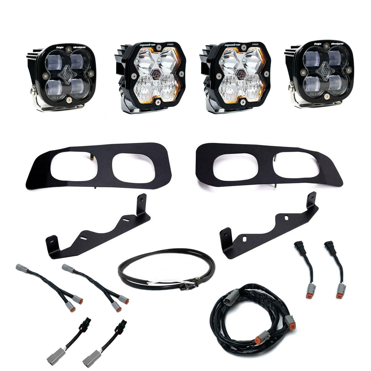 Baja Designs - 44-0033-UP Squadron 2.0 Pro/Squadron SAE Dual Fog Pocket Light Kit