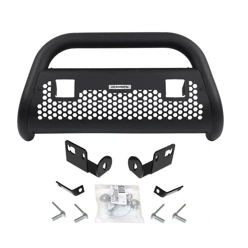Go Rhino 55532LT -  RC2 LR Bull Bar with Mounting Brackets & Two 3" Cube Lights - Textured Black