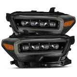 AlphaRex 880705 LED Projector Headlights Plank Style Design Midnight Black