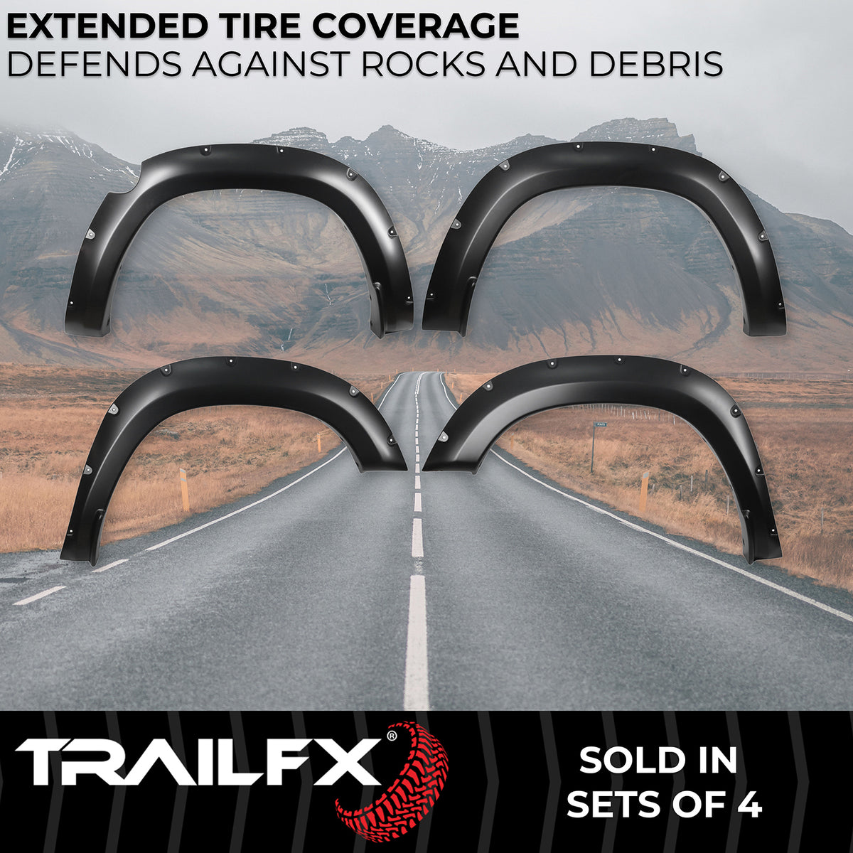 TrailFx - Pocket Style Fender Flares for Ram 1500 (TFD3005S)