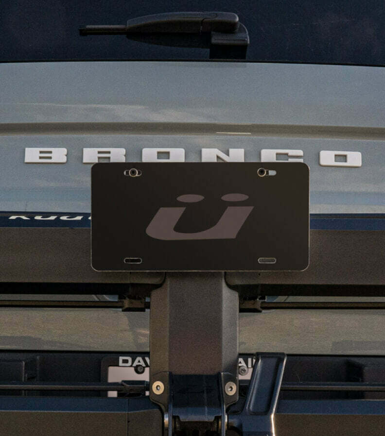 Kuat - License Plate Mount - Piston Pro X - Black - APLPB