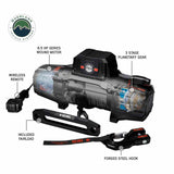 Overland Vehicle Systems - SCAR 12P - 12,000 lb. Winch With Synthetic Rope and Wireless Remote - 19129901