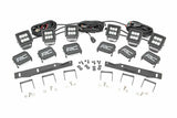 Rough Country - LED Light Kit - Fog Mount - Triple 2" Black Pair - Ford Raptor (17-20) - 70700
