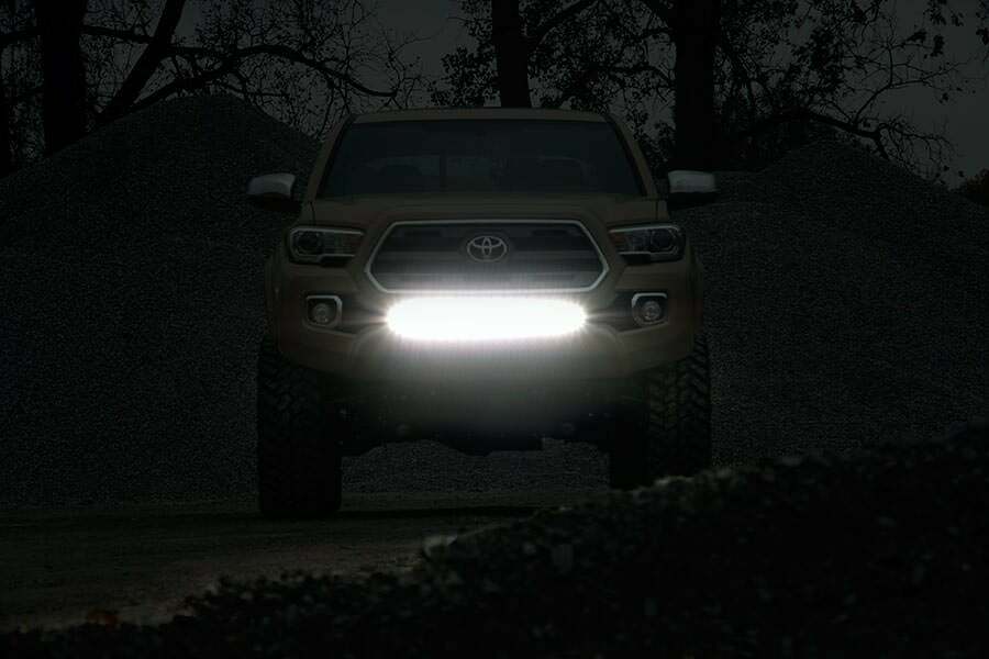 Rough Country - LED Light Kit - Lower Grille Mount - 30" Black Single Row - Toyota Tacoma (16-23) - 70668