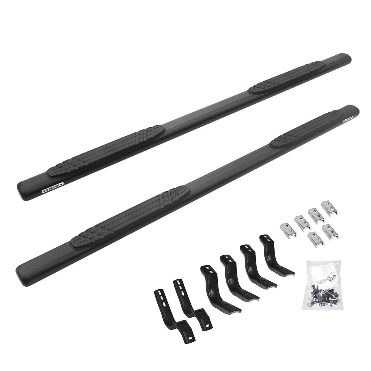 Go Rhino 684036880T - 4" OE Xtreme SideSteps With Mounting Bracket Kit - Textured Black