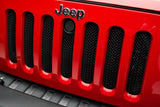 T-Rex Grilles - 1 Pc Small Mesh Mild Steel Sport Grille Bolt-On - Use with Mopar Hood Lock #82213051AB and Bolt Hood Lock # 7026128 - 46482