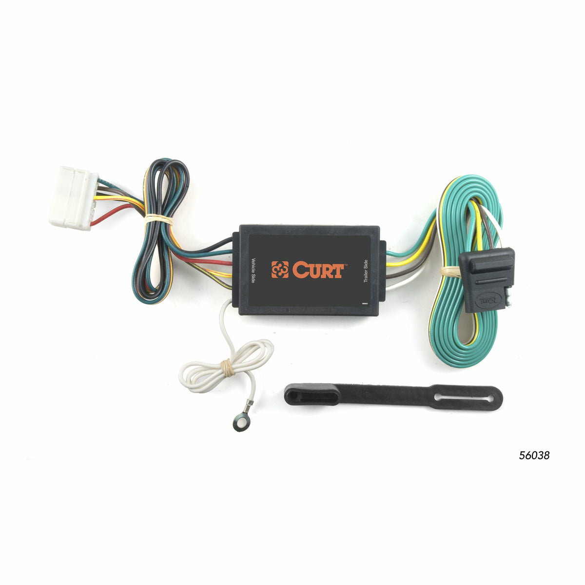 Curt - Custom 4-Flat, Select Acura MDX, OEM Tow Package Required - 56038