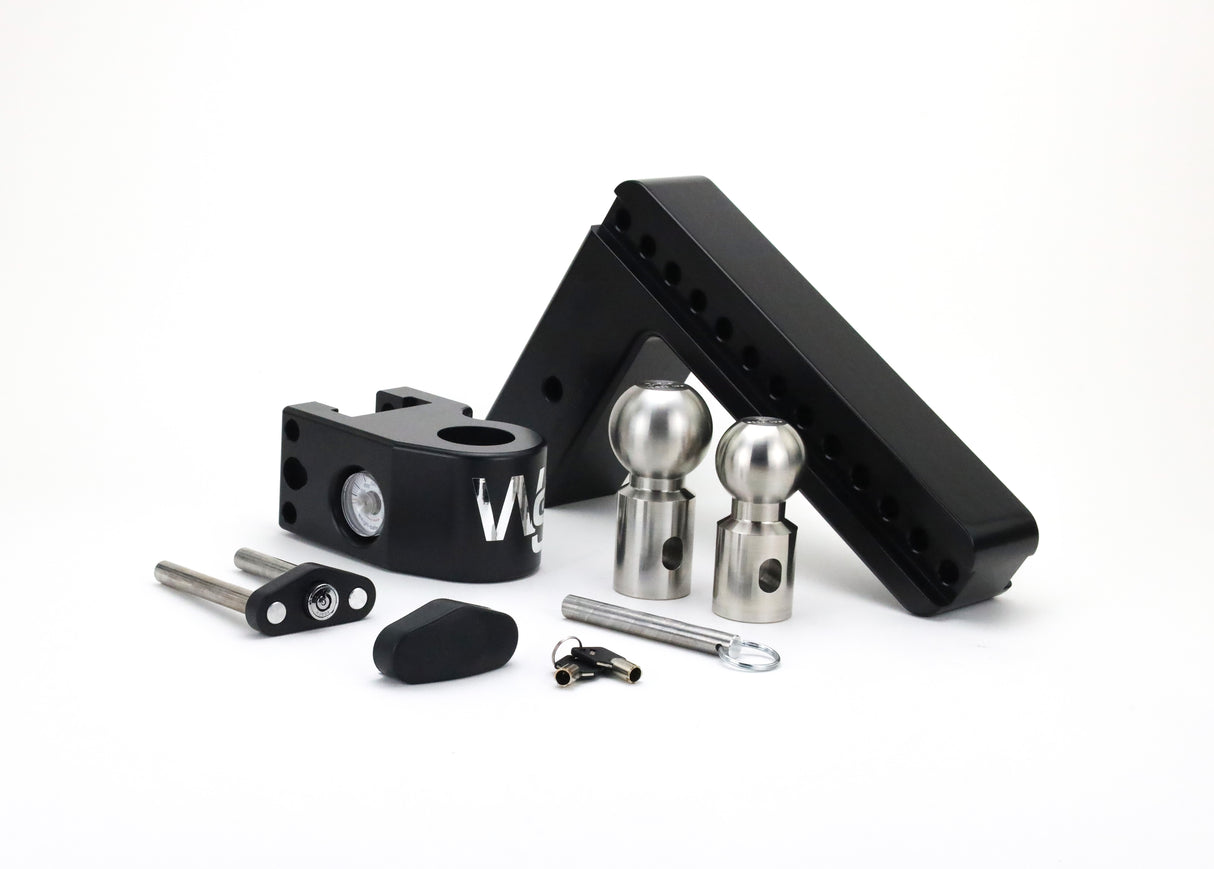 Weigh Safe 10" Drop Hitch with 3" Shank - WS10-3-CER-BLA
