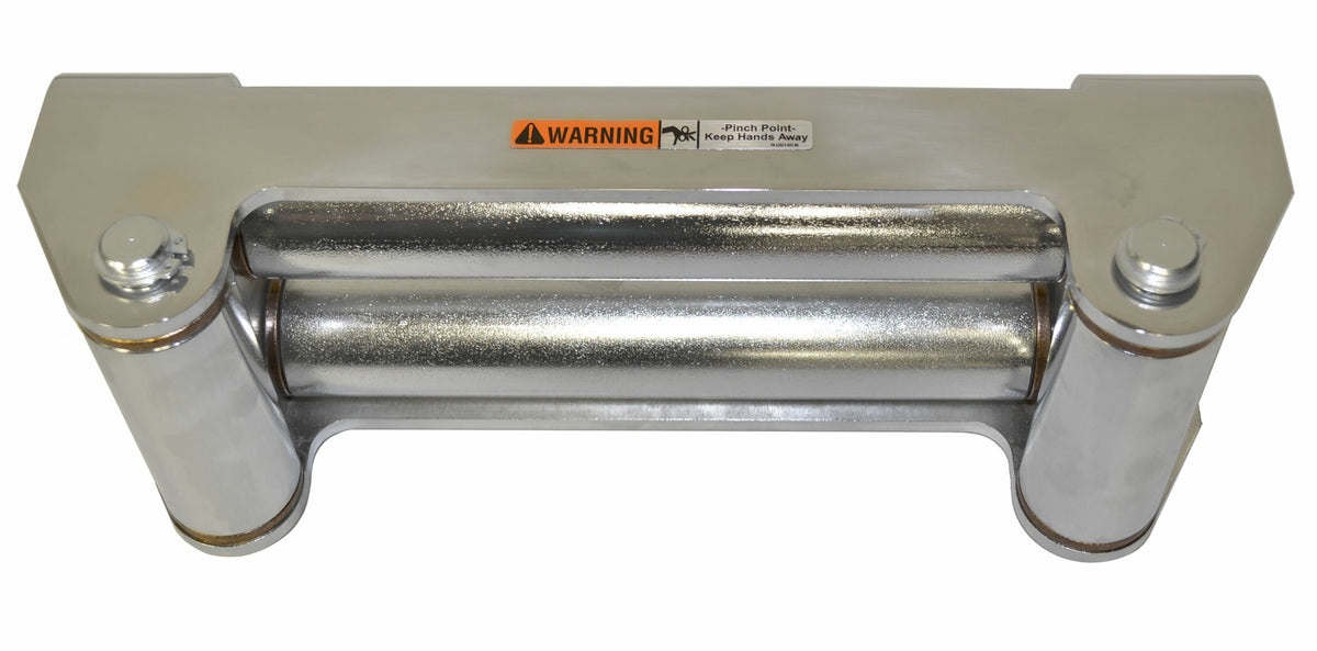 Warn - Roller Fairlead, chrome, 10 in Drum - 30859