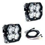 Baja Designs - 49-7801-2 Squadron 2.0 Pro Black LED Auxiliary Light Pod Pair