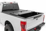 Rough Country - Hard Tri-Fold Flip Up Bed Cover - 6'10" Bed - Ford Super Duty (17-23) - 49220651