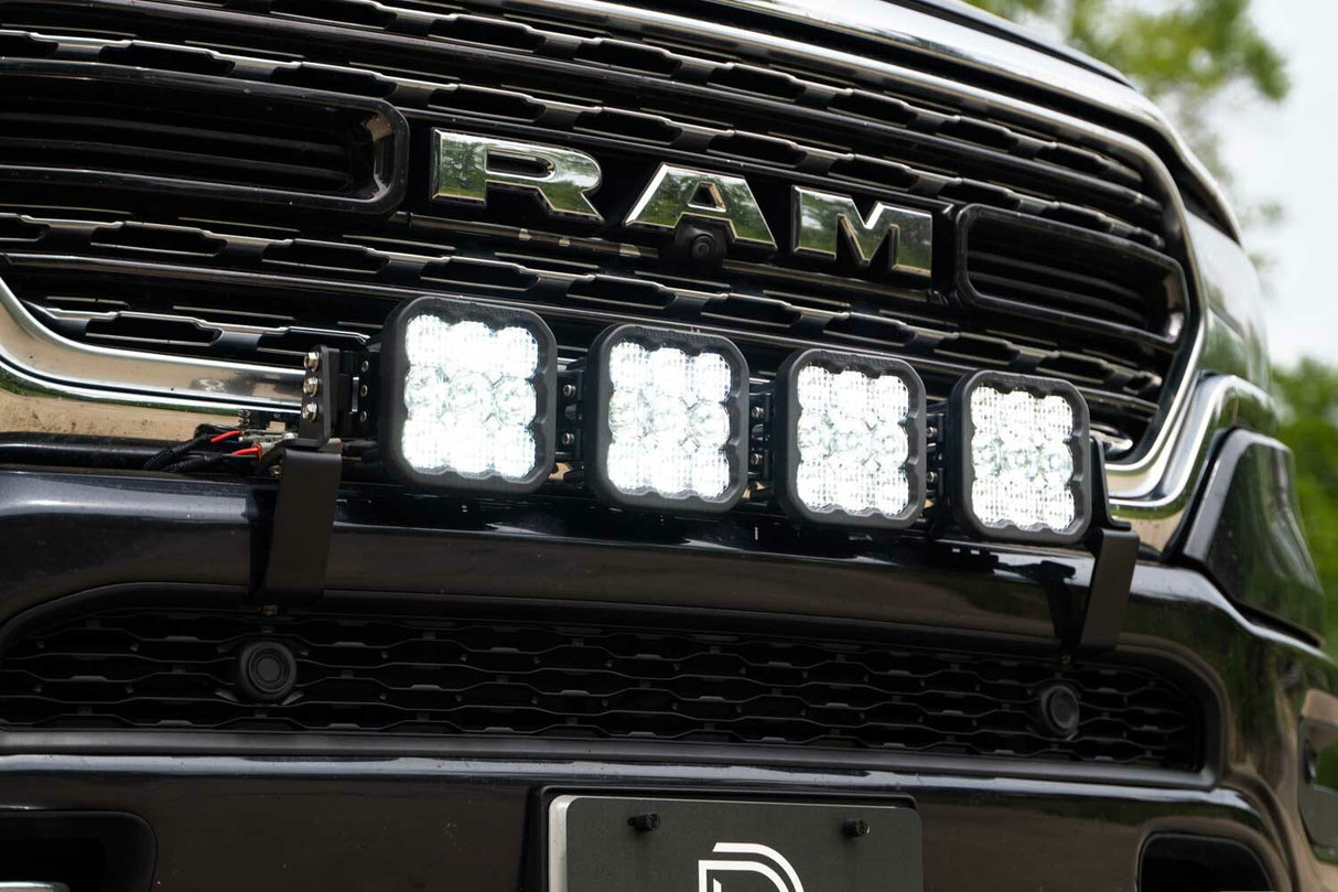 Diode Dynamics - SS5 Grille CrossLink Lightbar Kit for 2019+ Ram, Pro Yellow Combo - DD7611