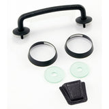 Rugged Ridge 11201.05 Windshield Tie Down Kit, Textured Black; 07-12 Jeep Wrangler JK