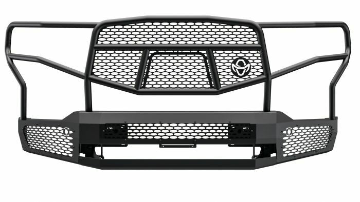 Ranch Hand - Midnight Front Bumper with Grille Guard for Select Chevy Silverado 2500, 3500 HD - MFC201BM1