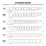 Go Rhino - 6942998020T - RB20 Running Boards With Mounting Brackets & 2 Pairs of Drop Steps Kit - Protective Bedliner Coating