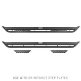 Go Rhino - FSDT4432T - Dominator Xtreme DT Side Steps with Frame Mounting Bracket Kit - Double Cab only - Textured Black