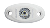 RIGID A-Series LED Light, High Power, Cool White, White Housing, Single