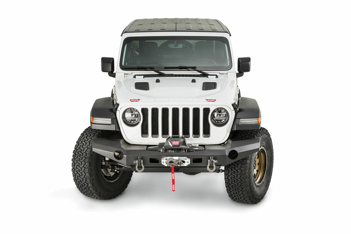 Warn - 101335 Grille Guard Mount Mounts 2 Lights Powder Coated Black; Without Lights