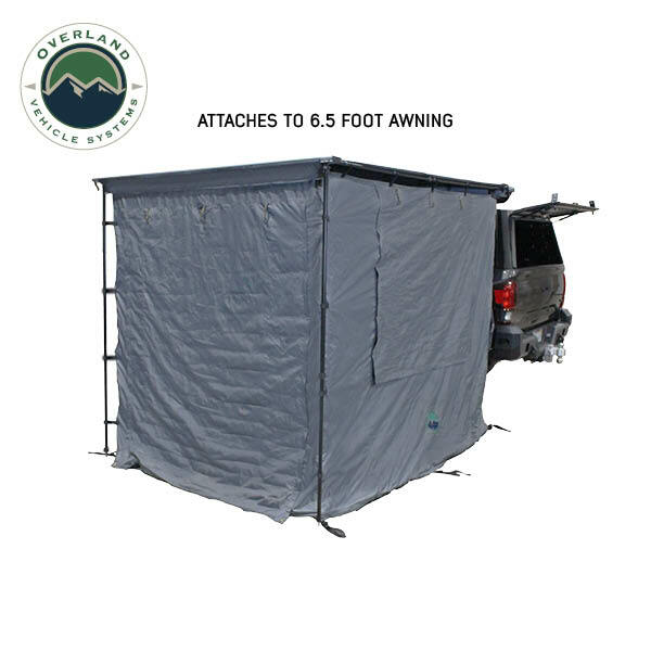Overland Vehicle Systems - HD Nomadic 2.0 Awning Room Enclosure, Grey Body, Green Trim (4 Walls and Floor) - 18089920