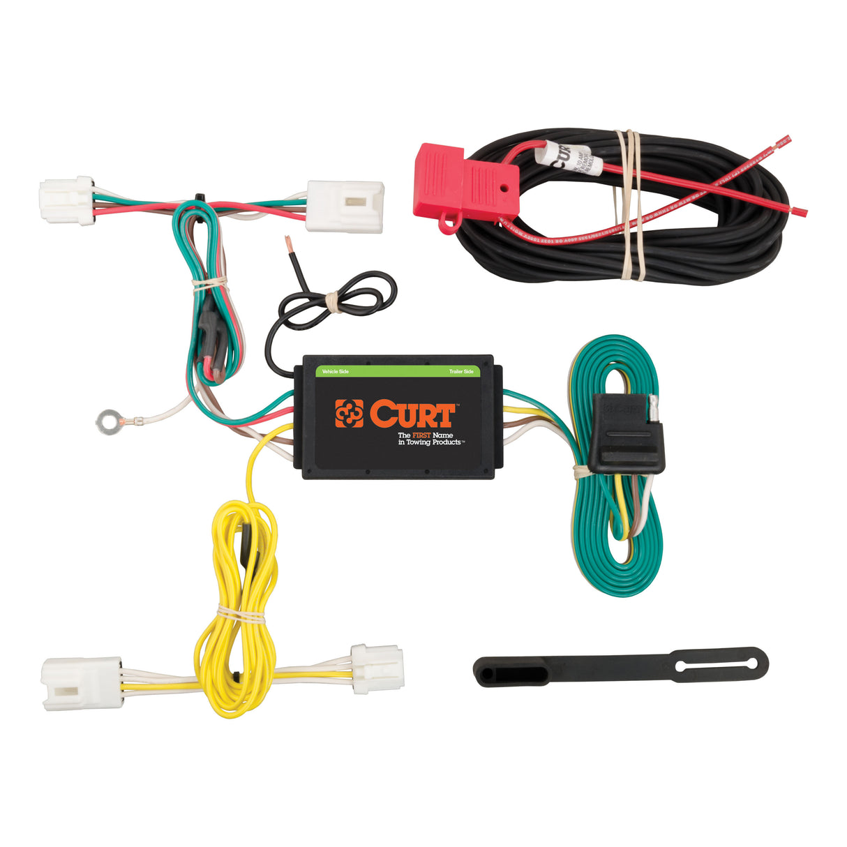 Curt - Custom Wiring Harness, 4-Way Flat Output, Select Infiniti Q50 - 56248