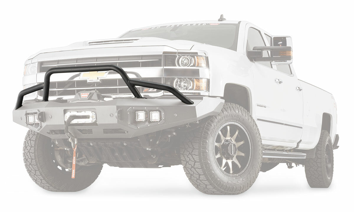 Warn - 100473 Powder Coated Black Steel With Brush Guard Skid Plate Step Plate