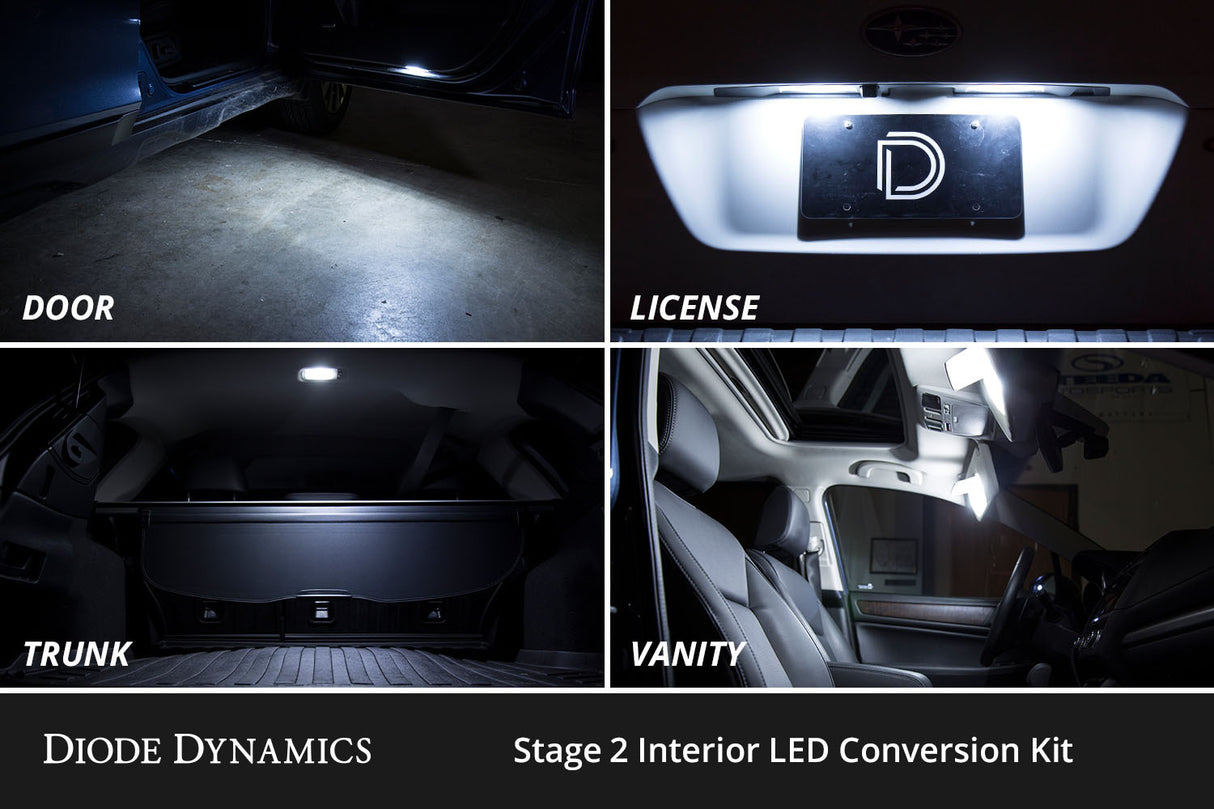 Diode Dynamics - Interior LED Kit for 2003-2009 Toyota 4Runner, Cool White Stage 2 - DD0632