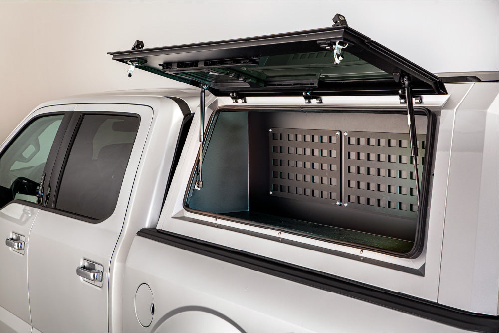RSI SmartCap - Full-Bin Length Mid-Size EVO EVOa and EVOc Applications 5 Foot or 6 Foot Bed Left Side Mount SmartCap(R)  Fits all mid-size EVO Series Caps - SA0613