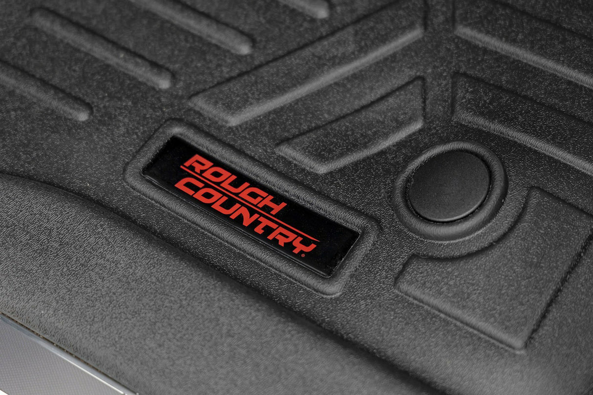 Rough Country Floor Mats - FR & RR - FR RR Bucket - Chevy GMC Tahoe Yukon (21-23) - M-21712
