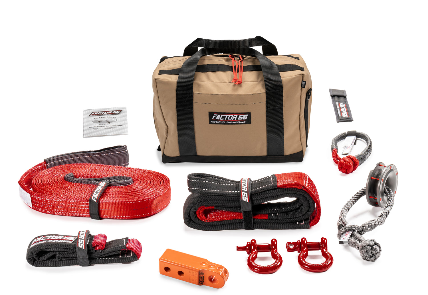 Factor 55 00475-07-MEDIUM SAWTOOTH WINCH ACCESSORY KIT (ORANGE HITCHLINK AND MED BAG)