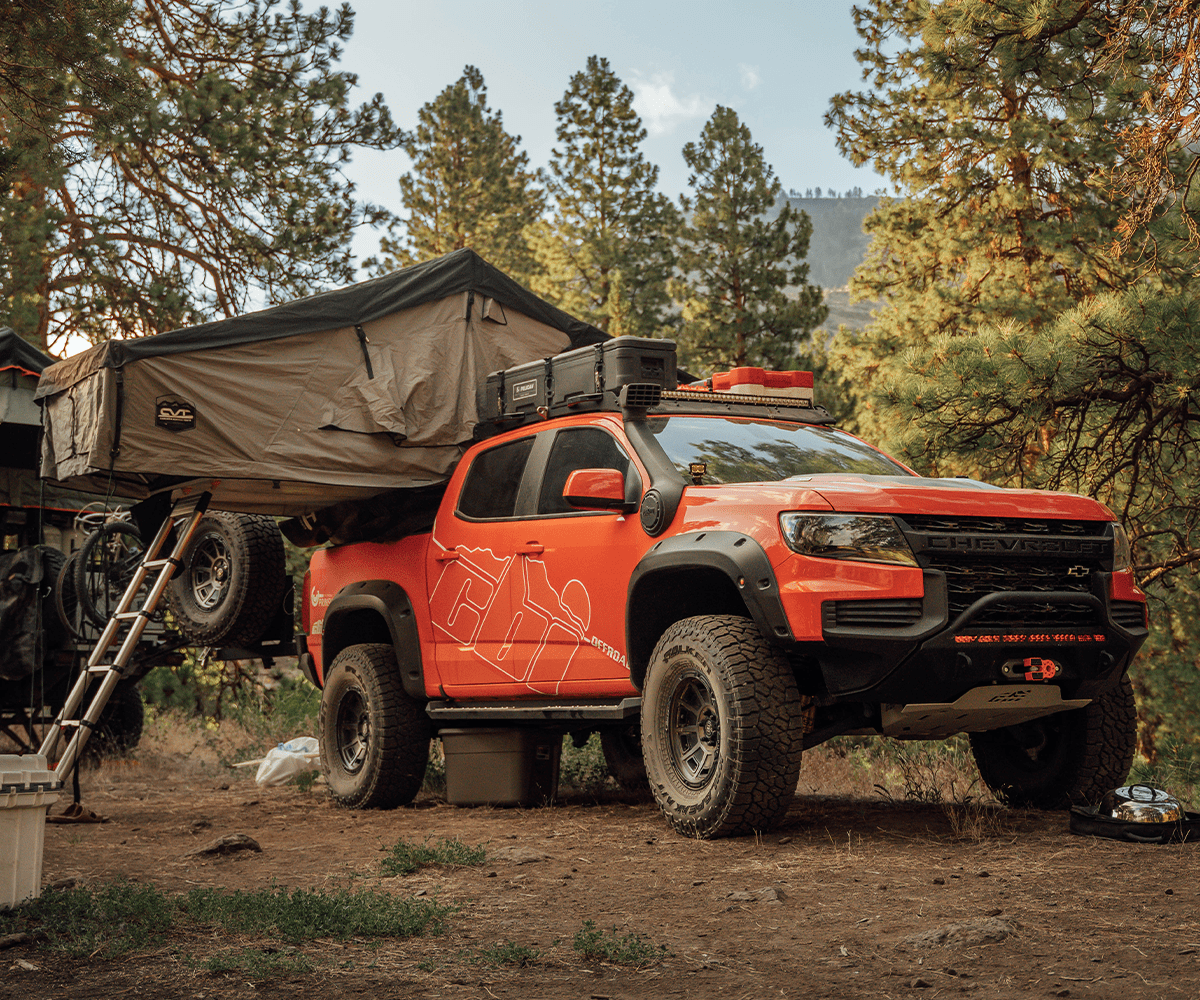Prinsu - Chevy Colorado Prinsu Cab Rack / Cutout for 40" Light Bars / Black - 400-000-018-002