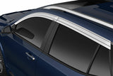 Husky Liners 2884059 Low Profile Ventvisor Deflector; Smoke with Chrome Trim; Outside Mount; 4 pc.