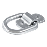 Curt - 3" x 3" Surface-Mounted Tie-Down D-Ring (3,600 lbs, Clear Zinc) - 83742