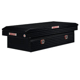 Weather Guard - Model 117-5-04 Saddle Box, Aluminum, Full Extra Wide, Gloss Black, 15.5 cu ft - 117-5-04