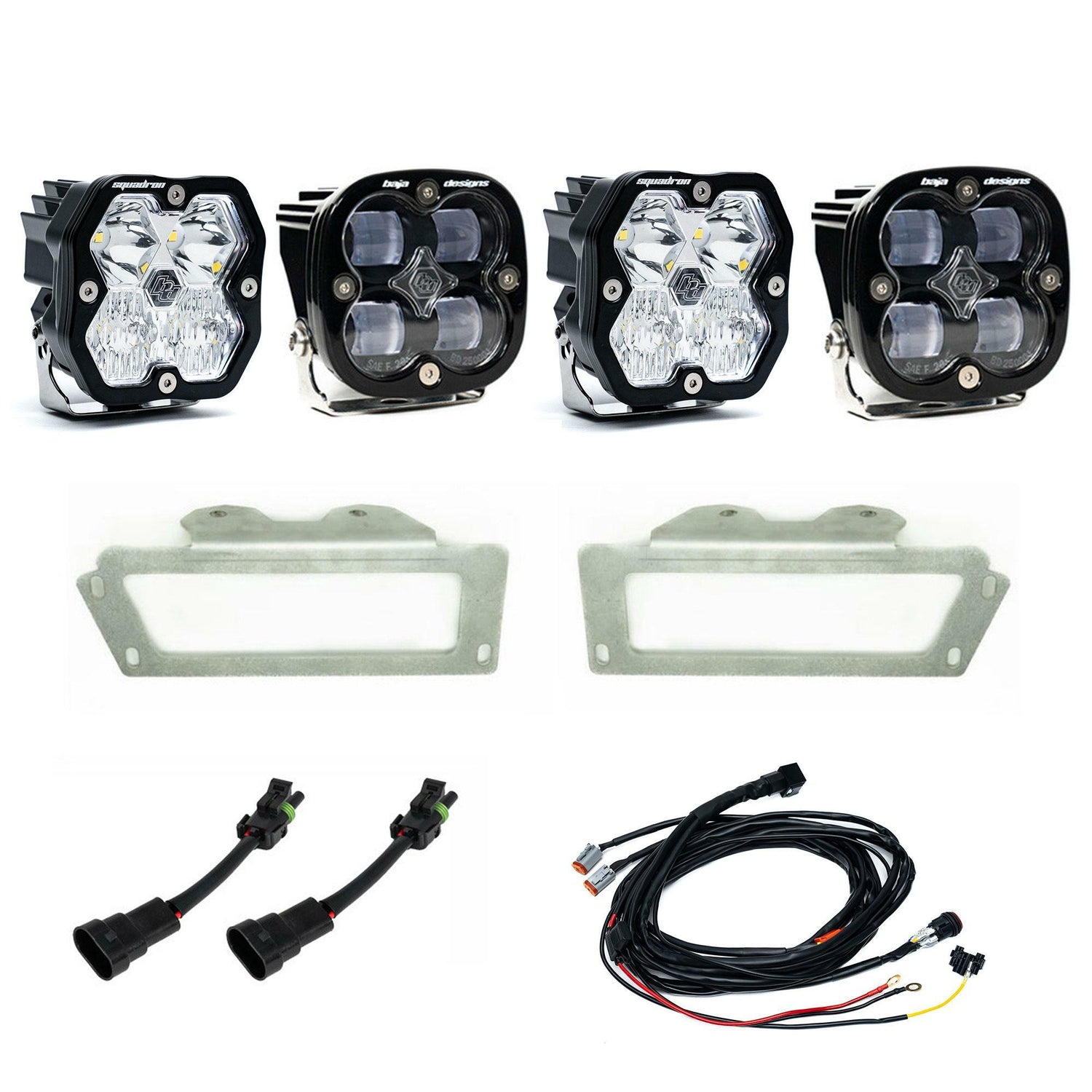Baja Designs - 44-0054 Squadron 2.0 Sport/Squadron SAE Dual Fog Pocket Light Kit