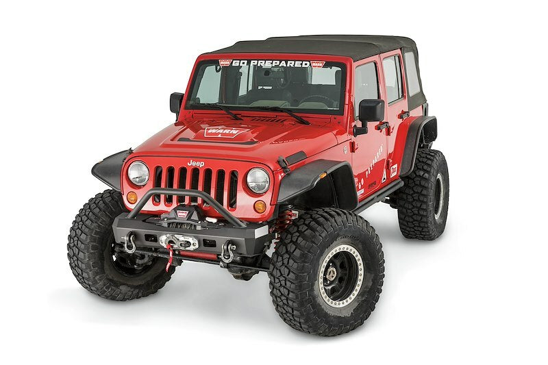 Warn - ELITE STUBBY FRONT BUMPER JEEP JK WITH GRILLE GUARD - 101450
