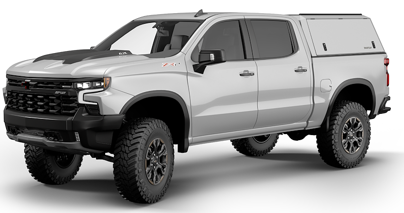 RSI SmartCap - Silverado/Sierra Truck Bed Cap Edge Defender OEM White For 19-26 Chevrolet Silverado/Sierra 1500 5.5 Foot Short Bed - ED0130-WN