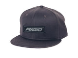 RIGID Industries - 1032 New Era Flat Bill Hat Grey With Grey Logo Patch, Snapback