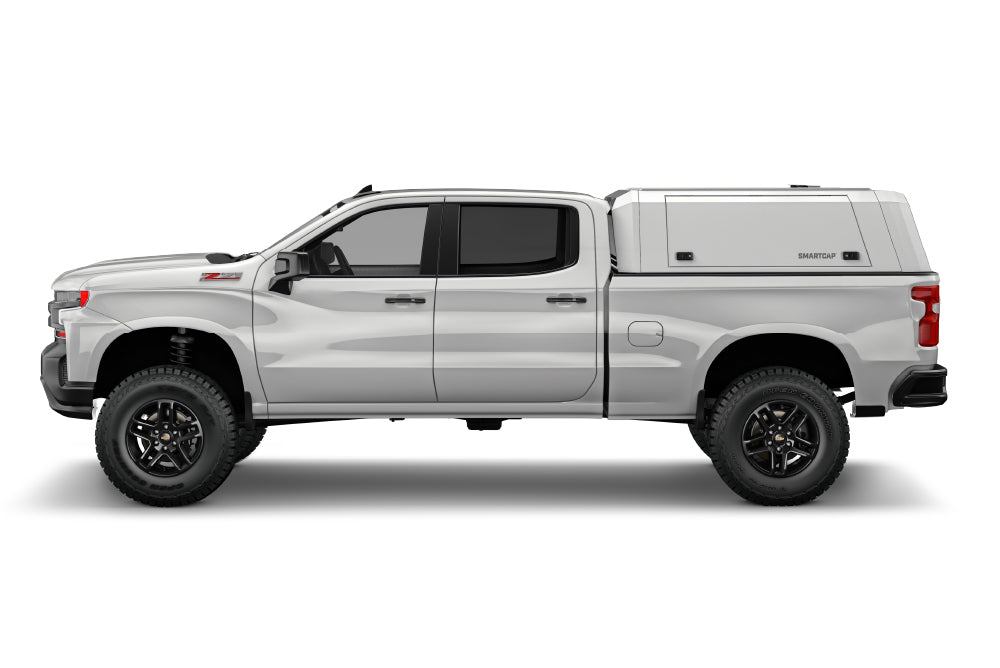 RSI SmartCap - Silverado/Sierra Truck Bed Cap Edge Defender OEM White 19-26 Chevrolet Silverado/Sierra 2500/3500 HD 8 Foot Long Bed - ED0132-WN