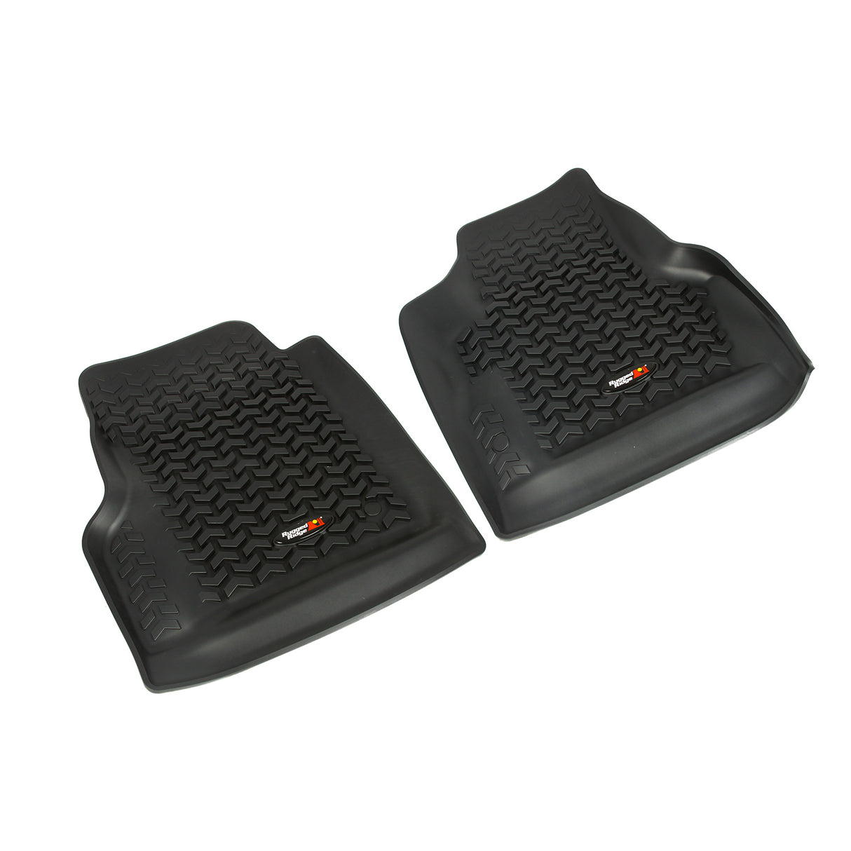 Rugged Ridge - Floor Liners, Front, Pair, Black; 97-06 Jeep Wrangler TJ - 12920.11