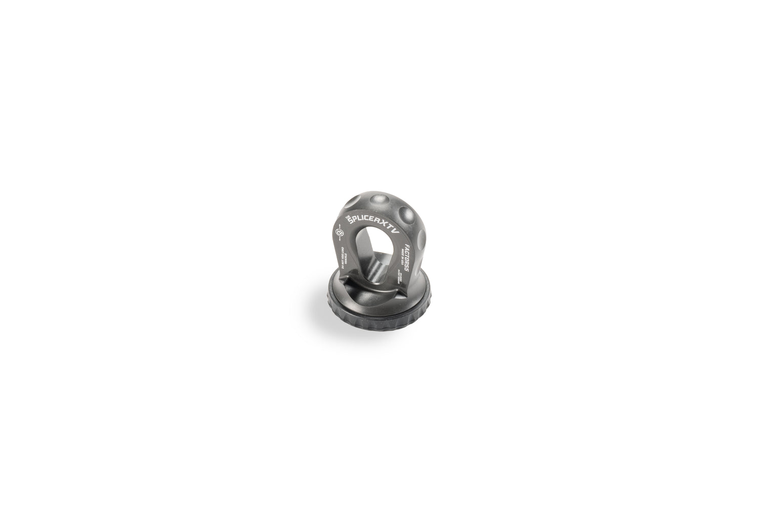 Factor 55 00355-06 SPLICER XTV 3/16-1/4"  SYNTHETIC ROPE SPLICE-ON SHACKLE MOUNT -- GRAY