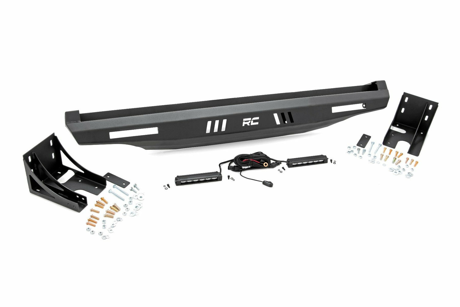 Rough Country - Bumper - Rear - 6" Black Slimline LED Pair - Multiple Makes & Models (Can-Am Polaris) - 93059
