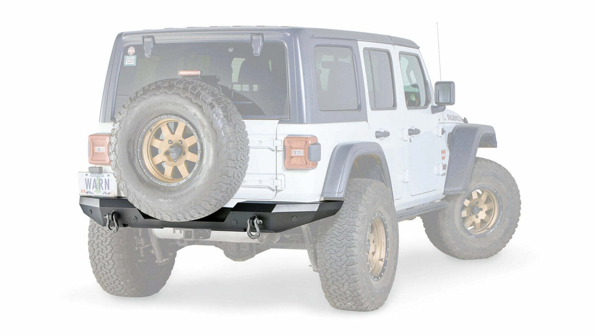 Warn - Elite Rear Bumper for 2018-2026 Jeep Wrangler JL - Without Tire Carrier - 102410