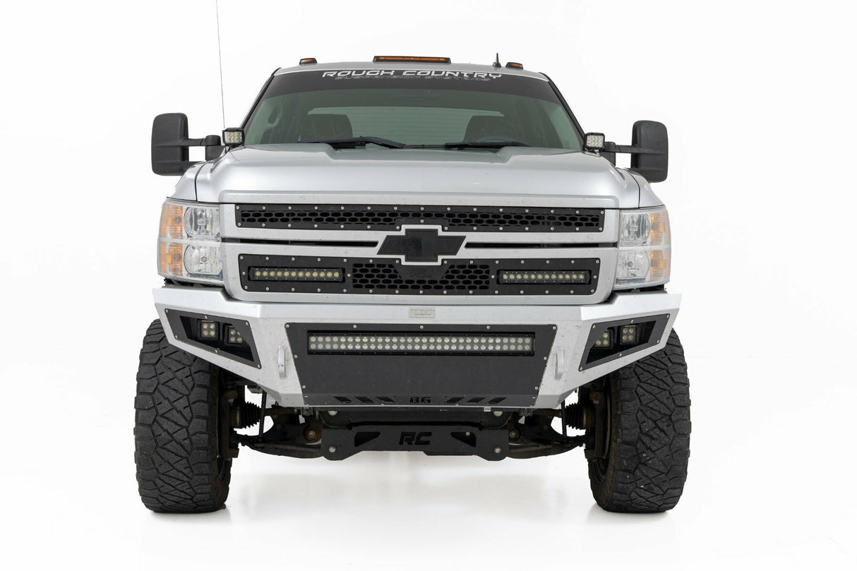 Rough Country - LED Light - Ditch Mount - 2" Black Pair - White DRL - Chevy 1500 (2007-2013) - 71060