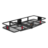 Curt - 60" x 24" Black Steel Basket Cargo Carrier (Folding 2" Shank, 500 lbs.) - 18153