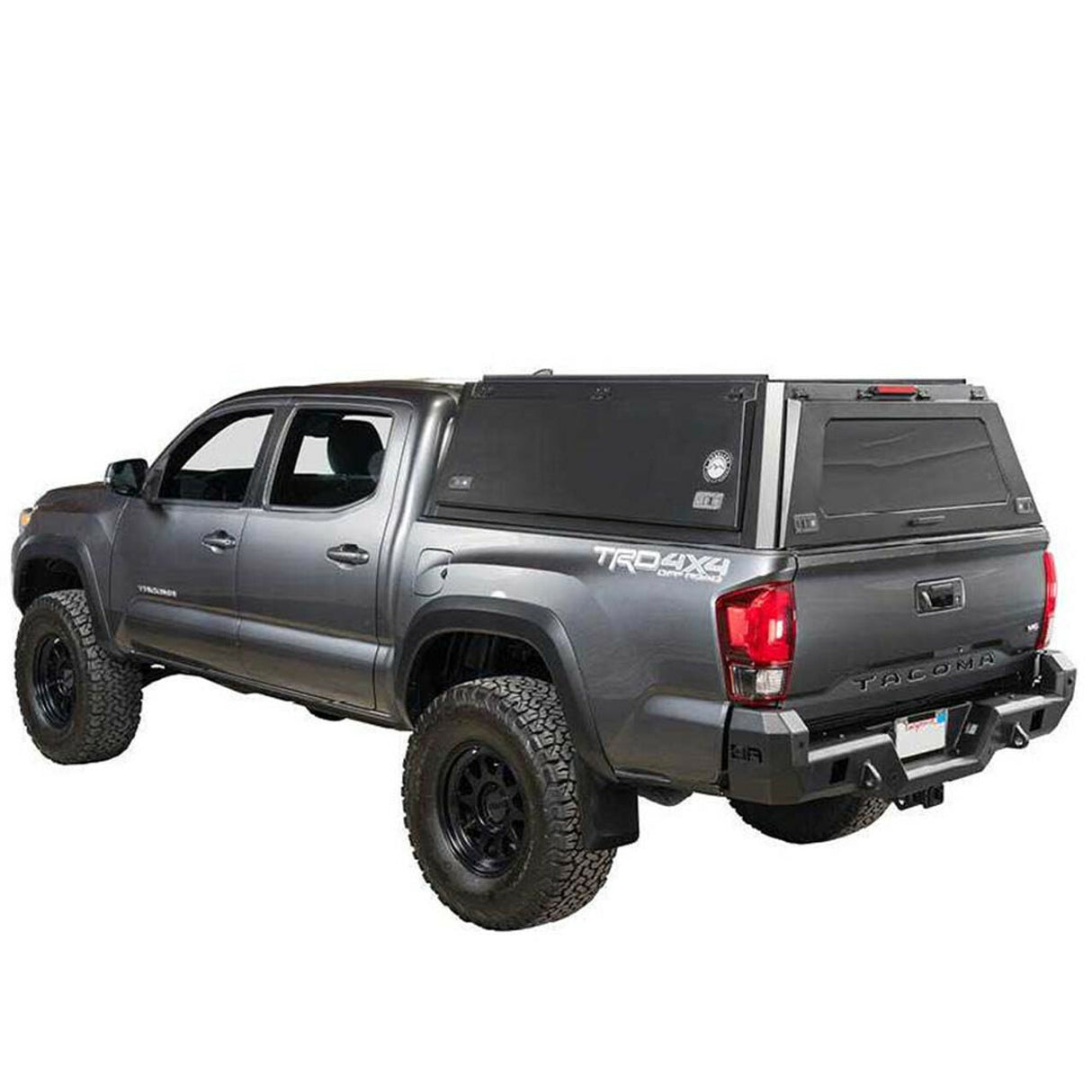Overland Vehicle Systems - Expedition Truck Cap W/Full Wing Doors, Front and Rear Windows and 3rd Brake Light 23-24 Ford F250/350 6.8 Foot Bed - 70100009