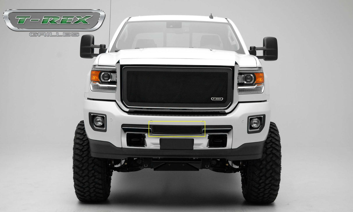 T-Rex Grilles - 1 Pc Small Mesh Mild Steel Upper Class Bumper Grille Insert - 52211
