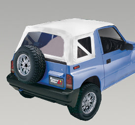 Rugged Ridge - Rugged Ridge 53723.52 XHD Soft Top, White Denim, Clear Windows; 95-98 Suzuki Sidekicks - 53723.52