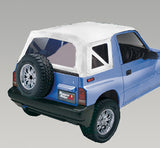 Rugged Ridge - Rugged Ridge 53723.52 XHD Soft Top, White Denim, Clear Windows; 95-98 Suzuki Sidekicks - 53723.52